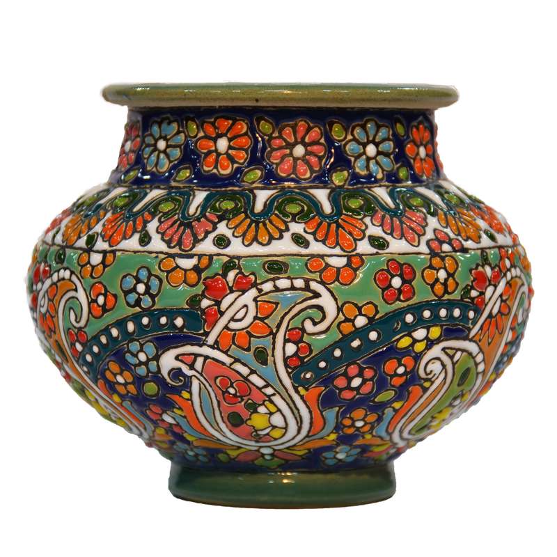 گلدان میناکاری مدل نرگسی کد 1
