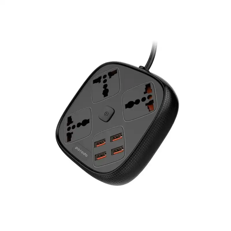چندراهی برق محافظ و شارژر پرودو مدل pd-sc3302-Bk