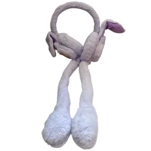 گوش گیر زمستانی بچگانه مدل پمپی متحرک صدادار طرح لبوبو