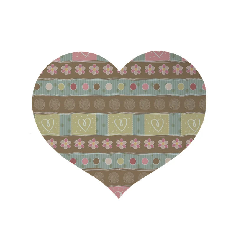 پادری مدل قلب طرح کلاسیک کد 8070 سایز 90x90 سانتی متر