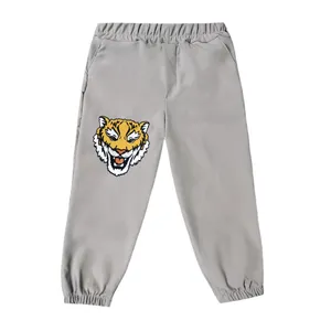 شلوار پسرانه مدل بنگال ببری رنگ طوسی