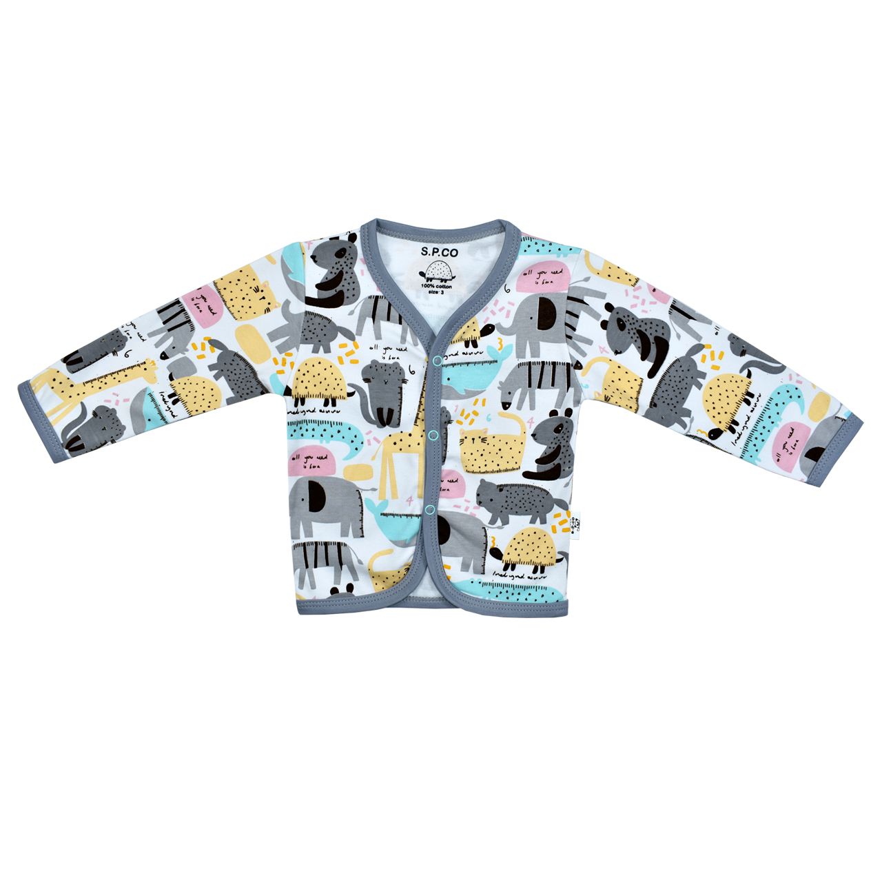 شومیز نوزادی اسپیکو مدل zoo - - 1