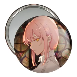 آینه جیبی خندالو مدل ماکیما انیمه مرد اره ای Chainsaw Man  کد 17924