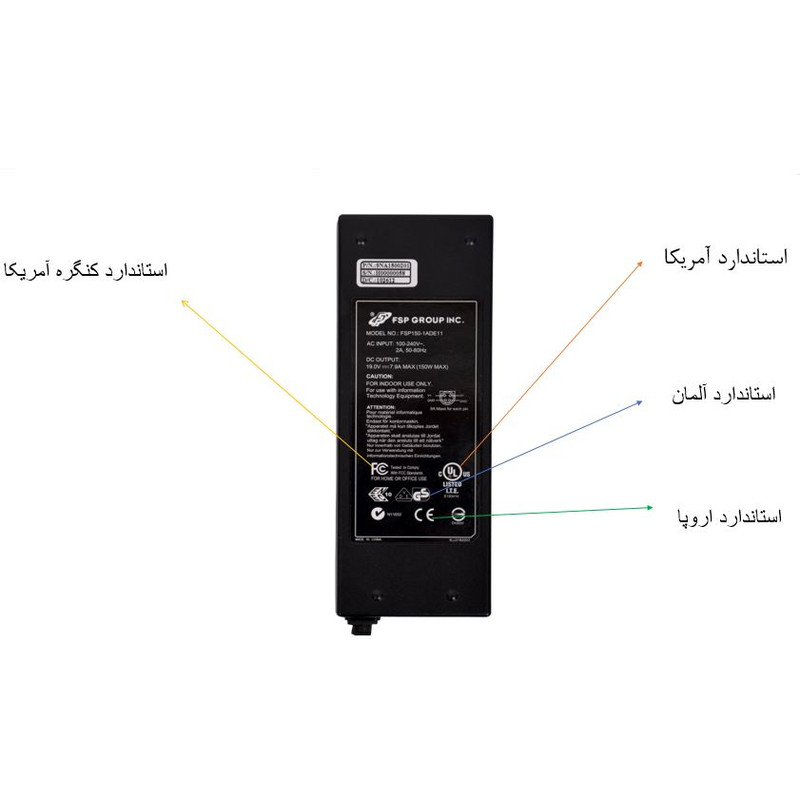 آداپتور 19 ولت 7.9 آمپر اف اس پی مدل FSP150 کد RAHEL19 آداپتور 19 ولت 7.9 آمپر اف اس پی مدل FSP150 کد RAHEL19