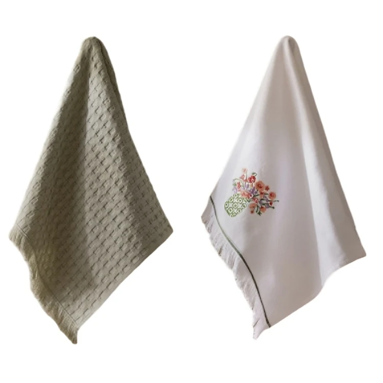 دستمال آشپزخانه مادام کوکو مدل Fleur مجموعه دو عددی