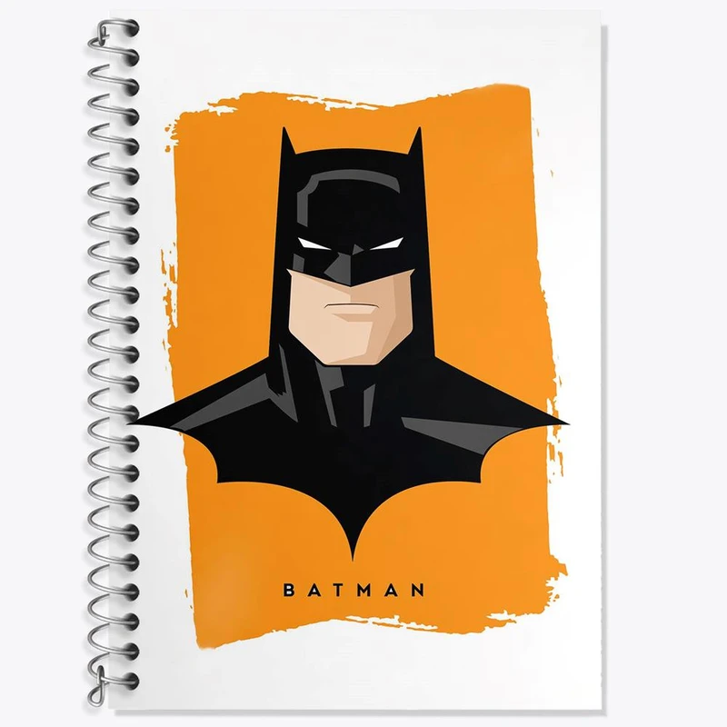 دفتر زبان 50 برگ خندالو مدل دو خط طرح بتمن Batman کد 10271