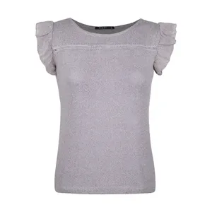 بلوز زنانه هفت مدل 75395 رنگ خاکی