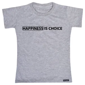 تی شرت آستین کوتاه دخترانه 27 مدل Happiness Is Choice کد MH970