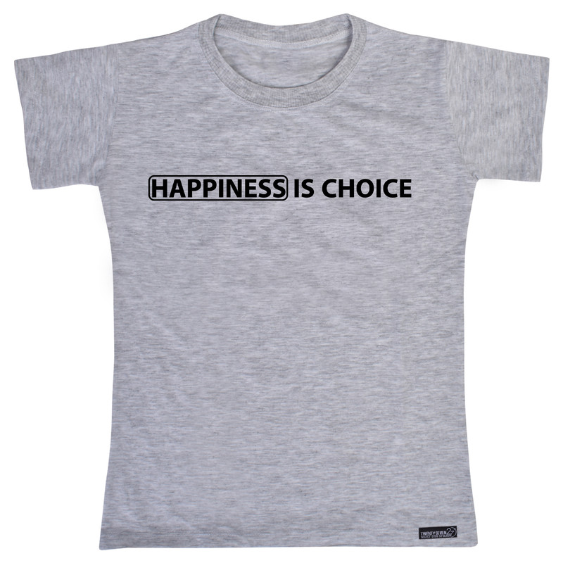 تی شرت آستین کوتاه دخترانه 27 مدل Happiness Is Choice کد MH970