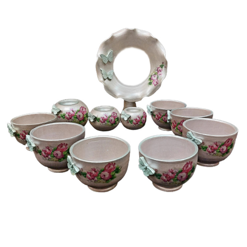 مجموعه ظروف هفت سین 11 پارچه مدل G-09