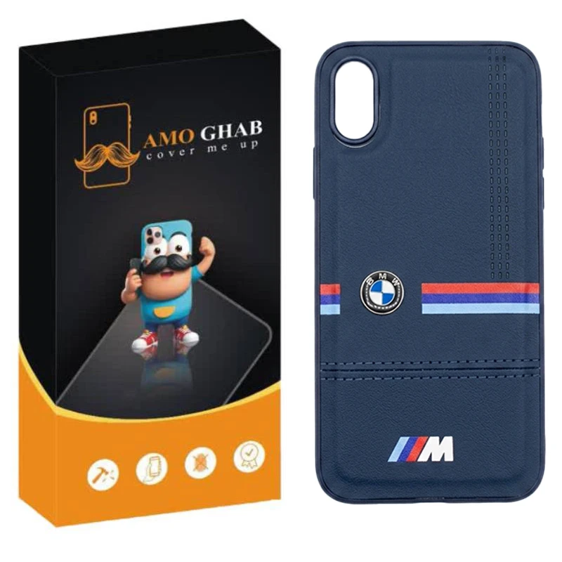کاور عمو قاب مدل چرمی مناسب برای گوشی موبایل اپل Iphone X / XS