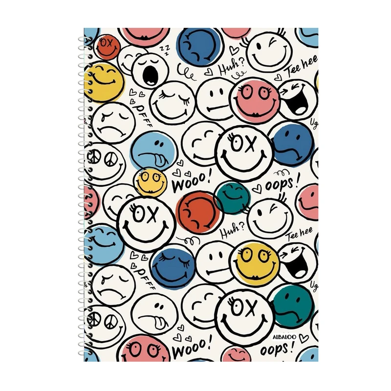 دفتر زبان 50 برگ آلبالو طرح فانتزی کد 2329