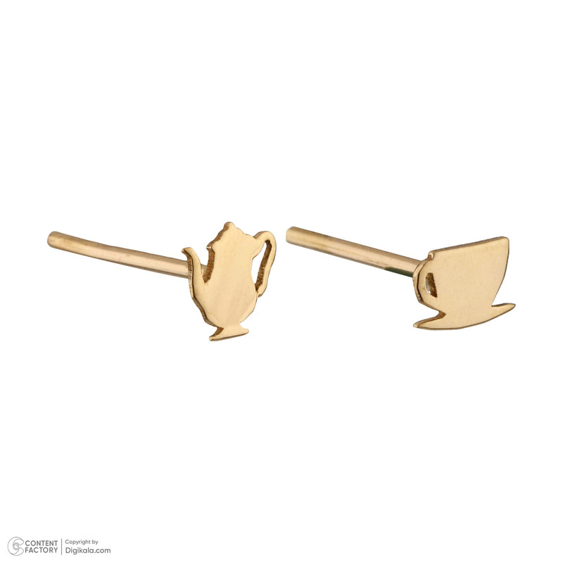 گوشواره میخی طلا 18 عیار دخترانه پرسته مدل we771 گوشواره میخی طلا 18 عیار دخترانه پرسته مدل we771
