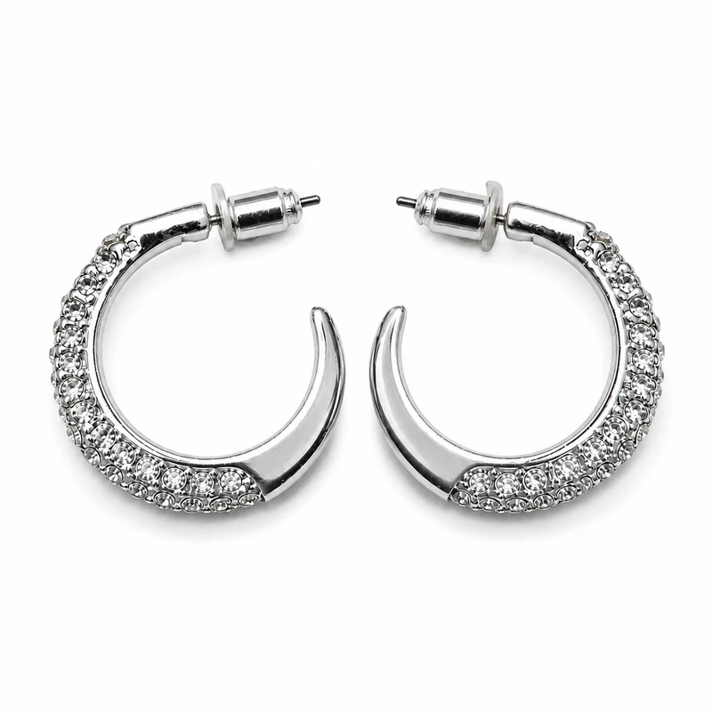 گوشواره زنانه نیم حلقه آی ام مدل L-EA-4464