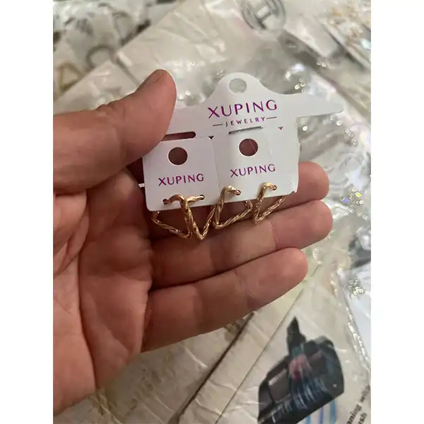 گوشواره زنانه ژوپینگ مدل مثلث کد 2145541