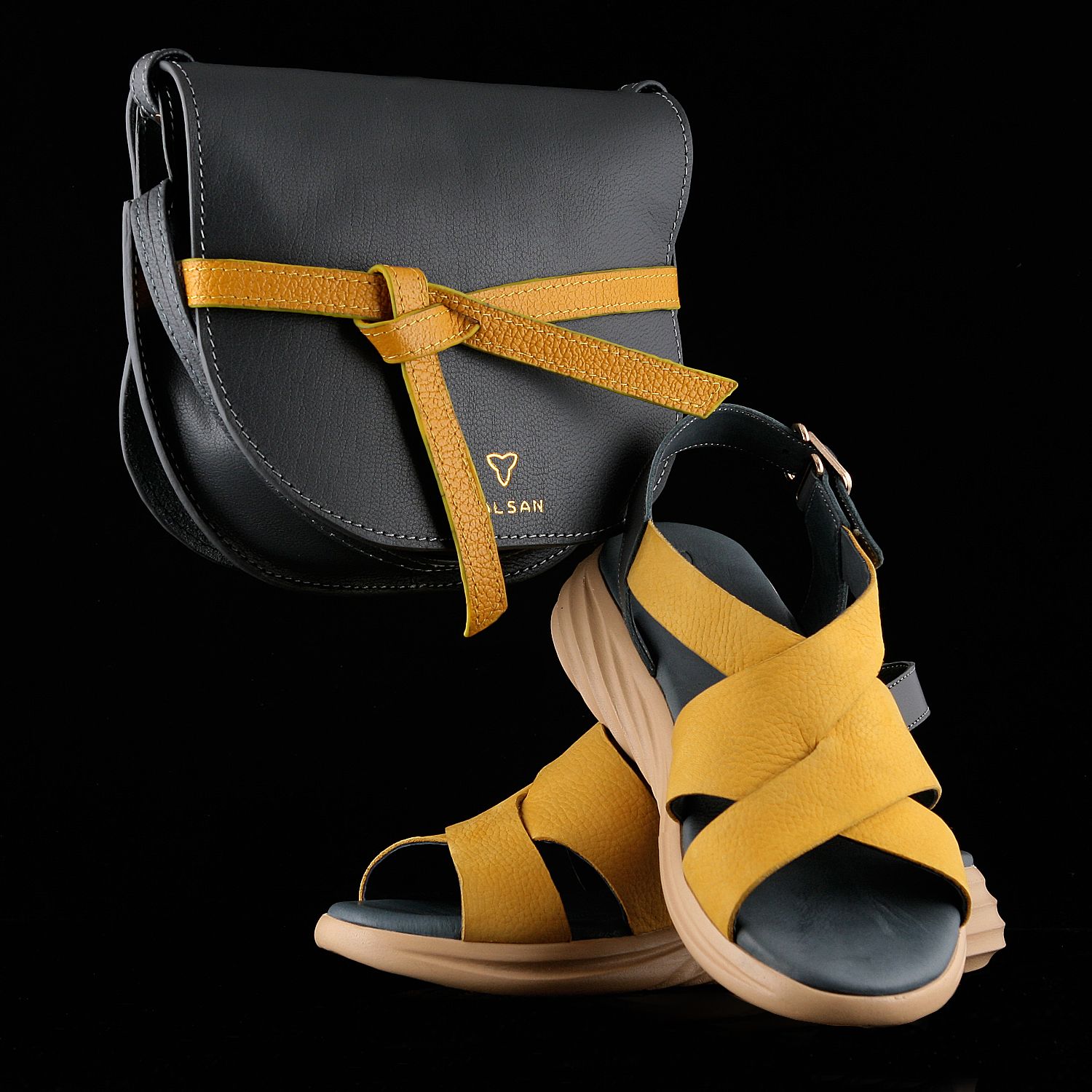 ست کیف و کفش زنانه چرم یلسان مدل برکه کد RICHMOND-GF-903-tos -  - 1