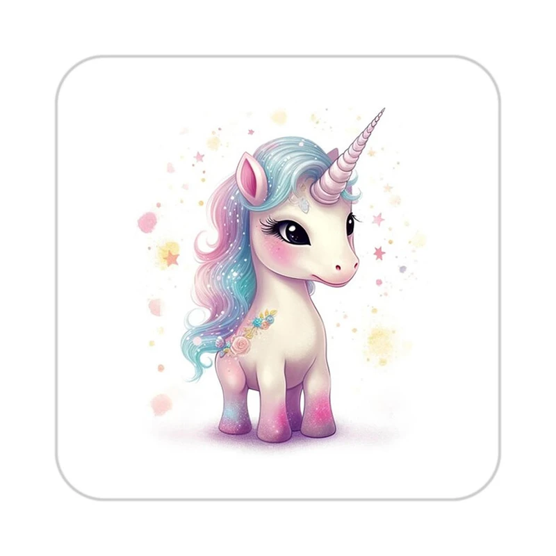 زیر لیوانی کاکتی طرح اسب تک شاخ و یونیکورن مدل mp29642