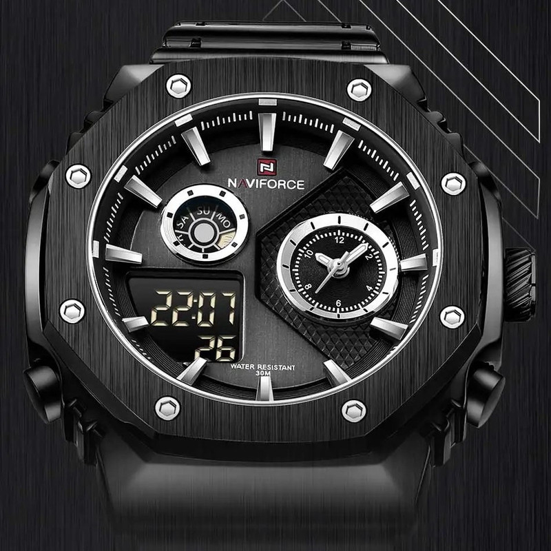 ساعت مچی عقربه‌ای مردانه نیوی فورس مدل NF9216BB