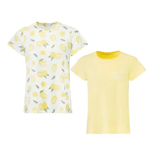 تی شرت آستین کوتاه زنانه اسمارا مدل L22551 مجموعه 2 عددی