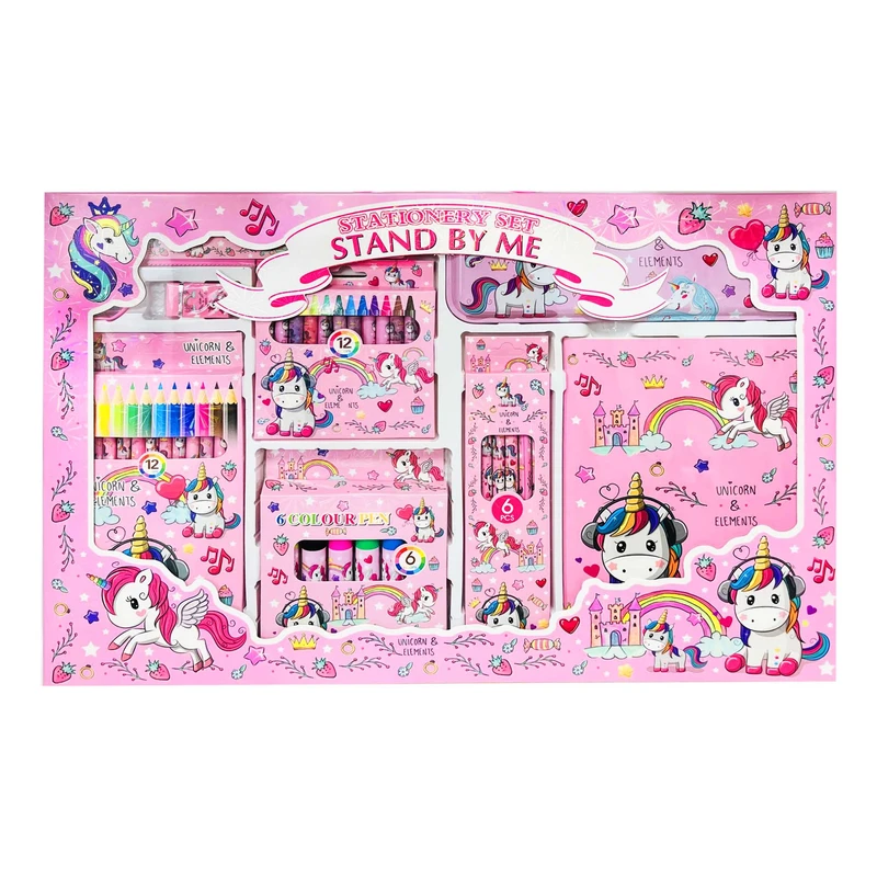 بسته رنگ‌آمیزی مدل یونیکورن بسته 40 عددی 