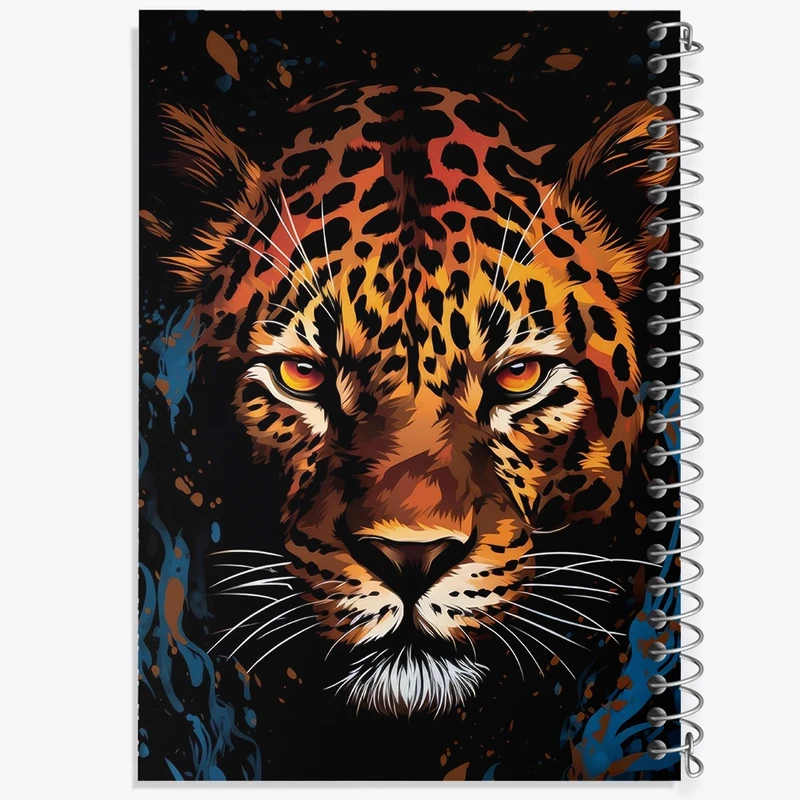 دفتر ژورنال نویسی 50 برگ خندالو مدل نقطه ای طرح پلنگ کد F1045