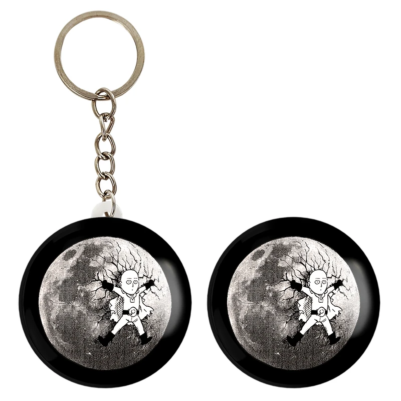 پیکسل خندالو مدل سایتاما انیمه مرد تک مشتی کد 11382 به همراه جاکلیدی