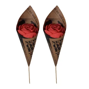 گل مصنوعی مدل رز کد 01 بسته 2 عددی