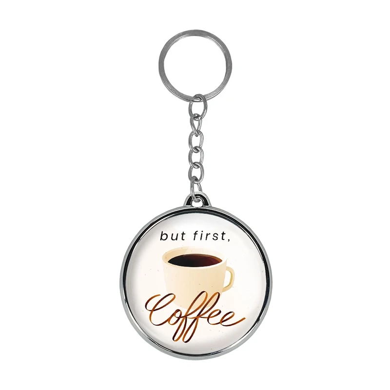 جاکلیدی خندالو طرح کافی شاپ قهوه مدل دوطرفه کد 2753827539