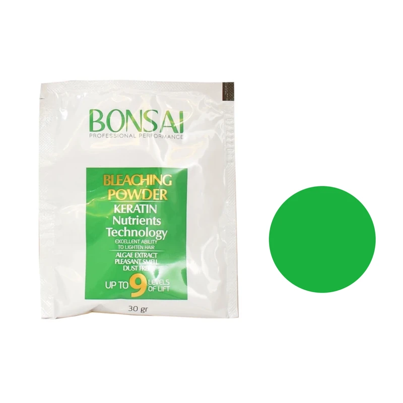 پودر دکلره بنسای مدل upto 9 وزن 30 گرم رنگ سبز