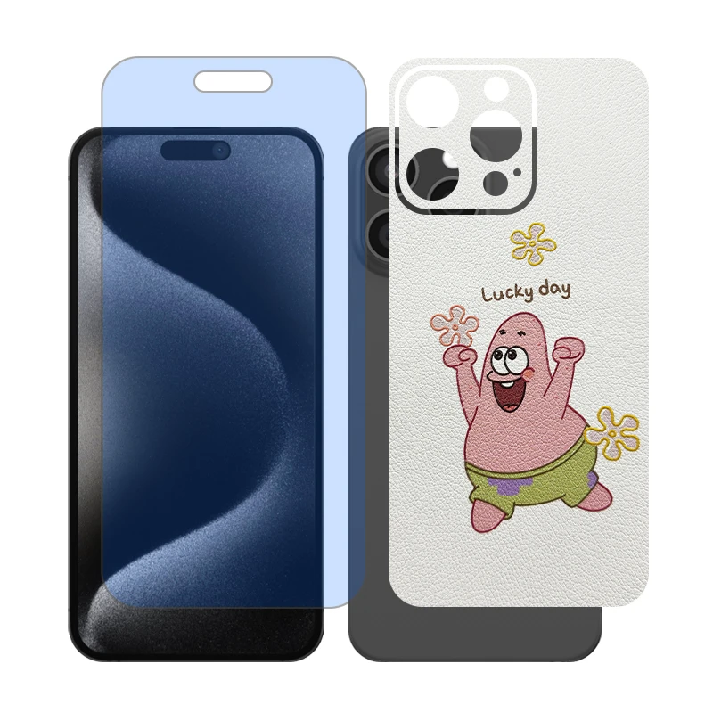 محافظ صفحه نمایش بلو کات گلس مدل Together مناسب برای گوشی موبایل اپل iPhone 15 Pro Max به همراه برچسب پوششی پشت گوشی
