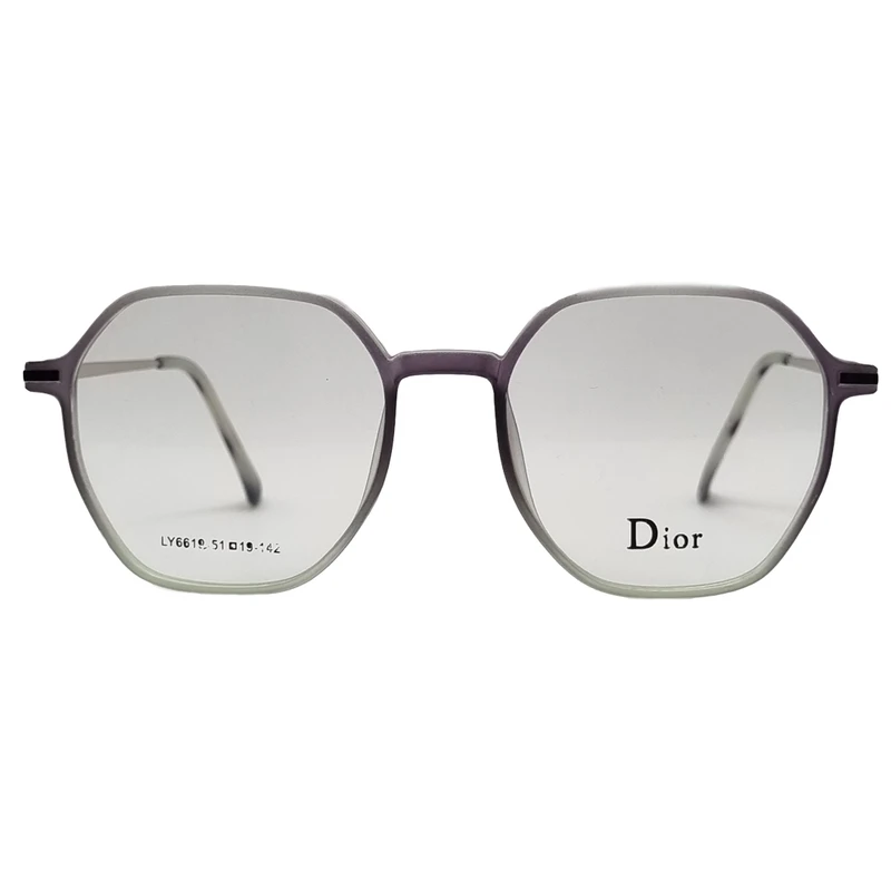 فریم عینک طبی چند ضلعی مدل LY6619c6 مناسب برای انواع فرم صورت