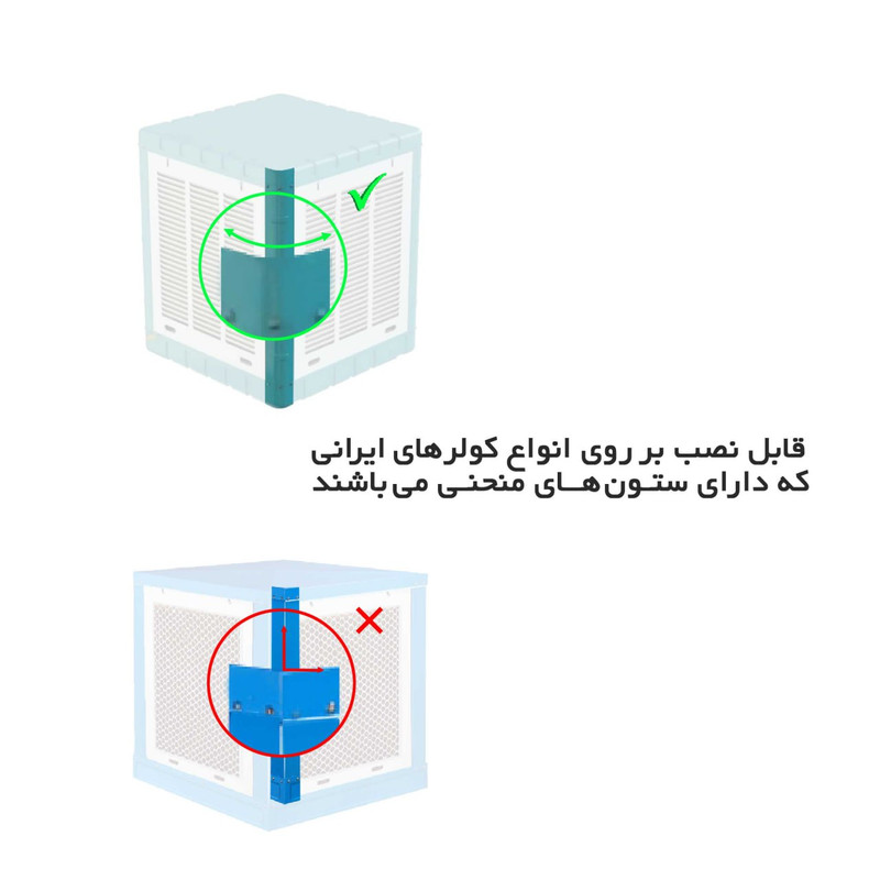 سایبان کولر آبی مدل  نیک‌ سا A55