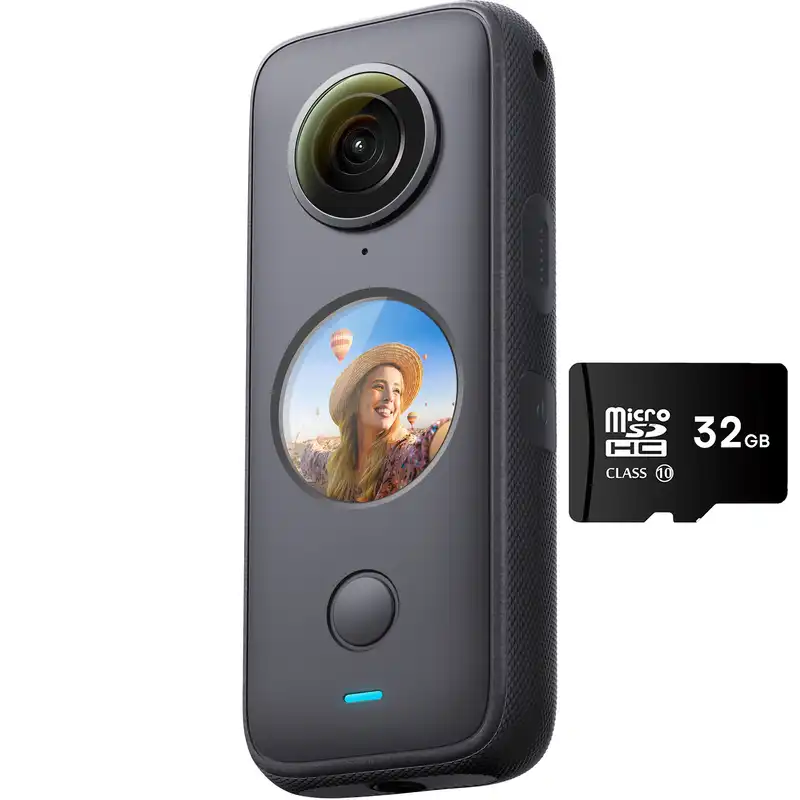 دوربین فیلم برداری ورزشی اینستا 360 مدل One X2 به همراه مموری کارت 32 گیگ