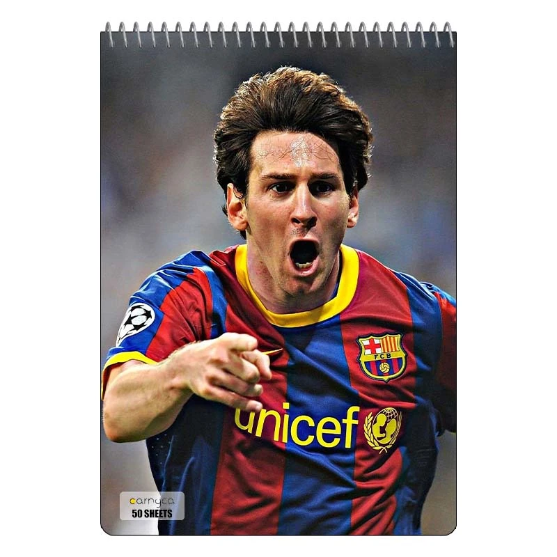 دفتر نقاشی 50 برگ سیمی کارنیکا طرح طرفداران فوتبال Football Fan کد 54289