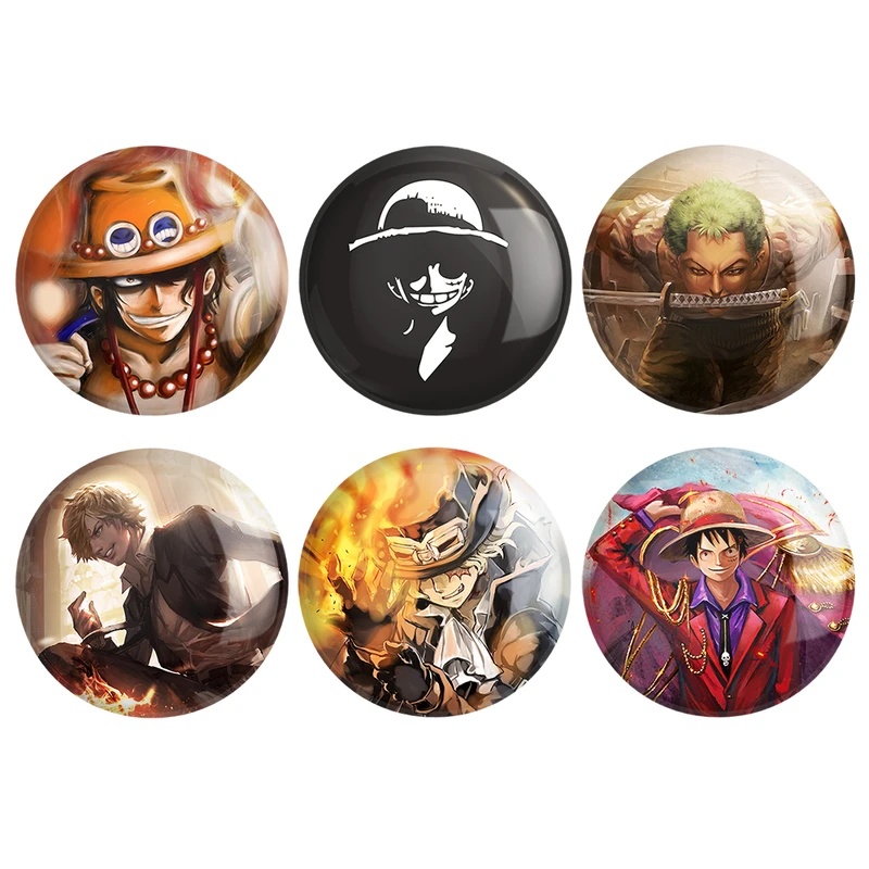 مگنت خندالو طرح انیمه وان پیس One Piece کد 937B مجموعه 6 عددی