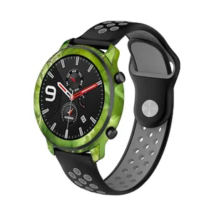 MAHOOT Green-Crystal-Marble Cover Sticker for Xiaomi Amazfit GTR 47mm Smartwatch