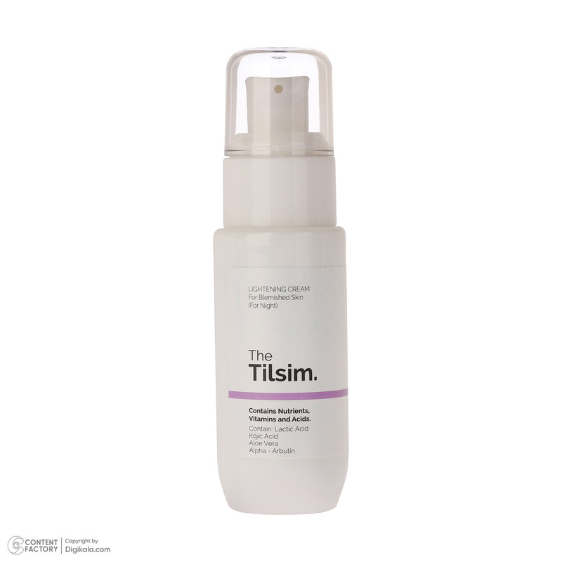 کرم روشن کننده شب صورت تیلسیم مدل ضدلک مناسب برای انواع پوست حجم 50 میلی لیتر