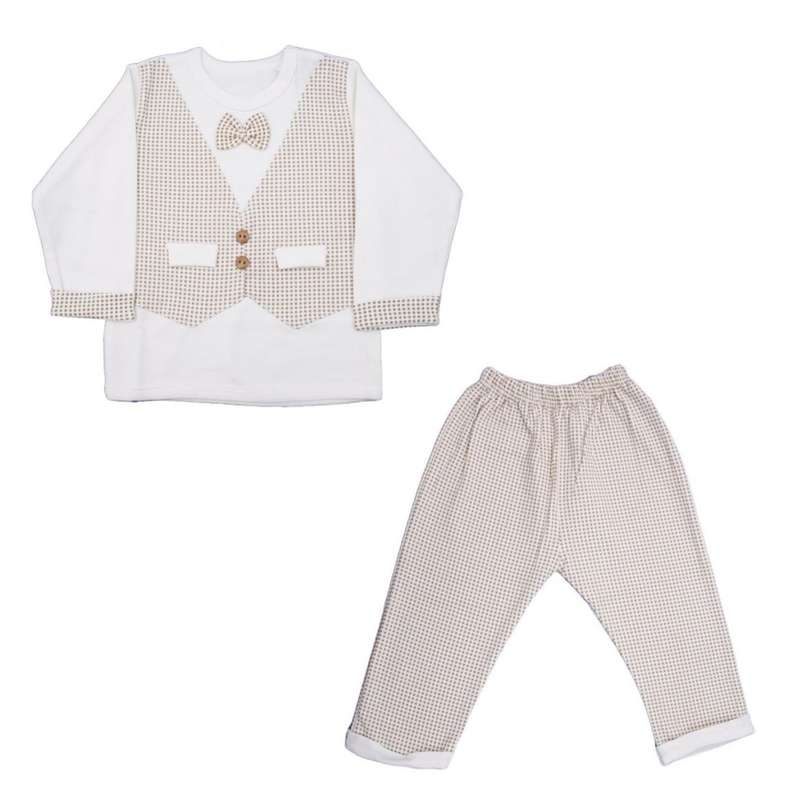 ست تی شرت و شلوار نوزادی کد 2PC-3