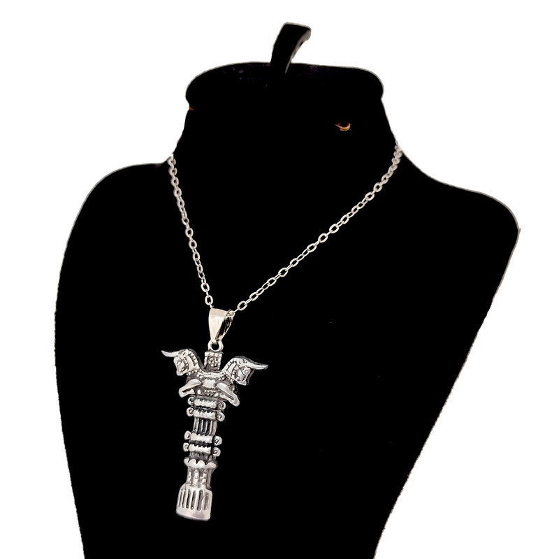 گردنبند مردانه مدل تخت جمشید کد 001