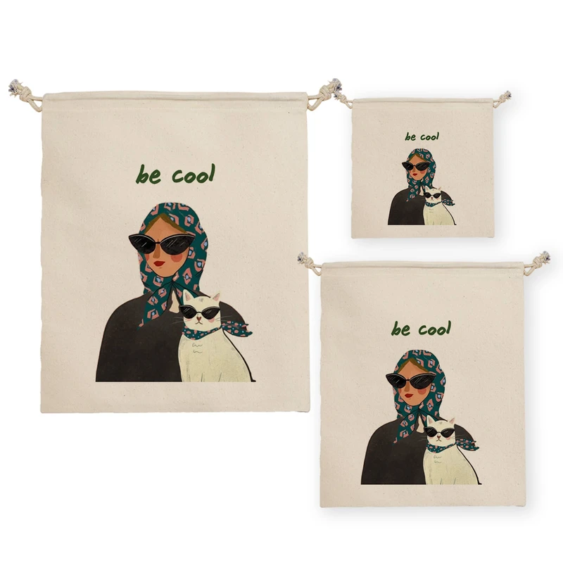 نظم دهنده ترمه طراحان ایده مدل گربه و دختر کد strm1062 مجموعه سه عددی