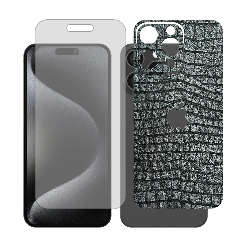 محافظ صفحه نمایش شفاف گلس مدل Together مناسب برای گوشی موبایل اپل iPhone 15 Pro Max به همراه برچسب پوششی پشت گوشی 