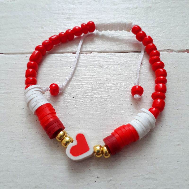 دستبند دخترانه مدل قلب کد 4