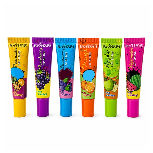 براق کننده و حجم دهنده لب بوسوم مدل Lip Shine بسته 6 عددی