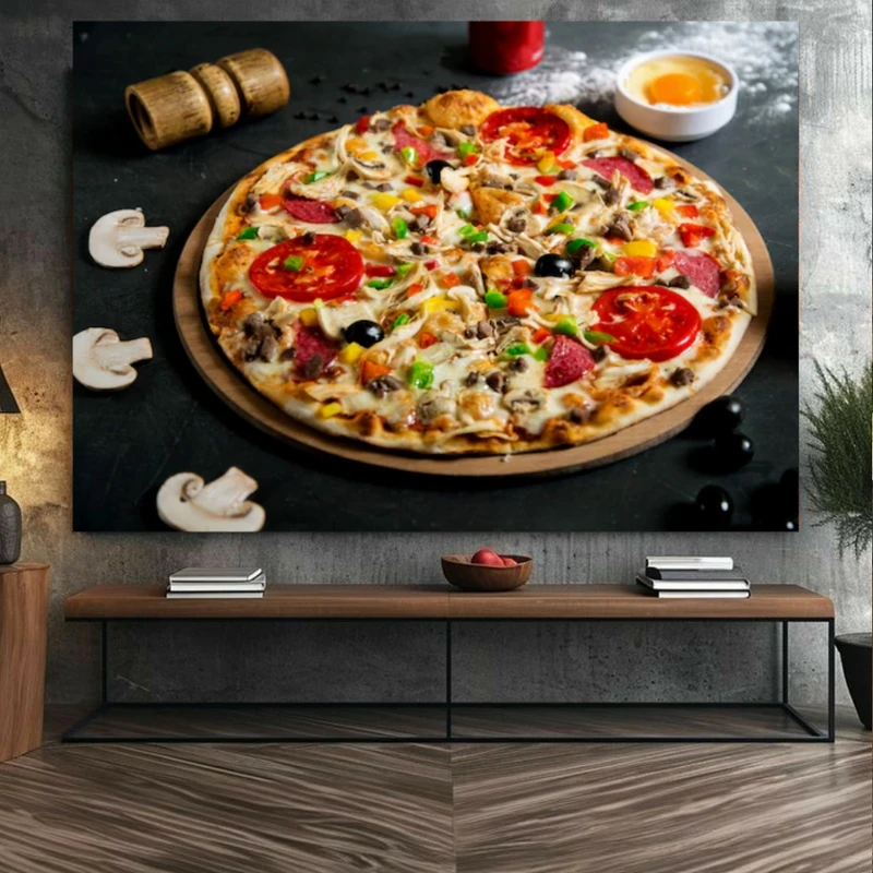 پوستر دیواری طرح پیتزا مدل رستورانی کد FP105293