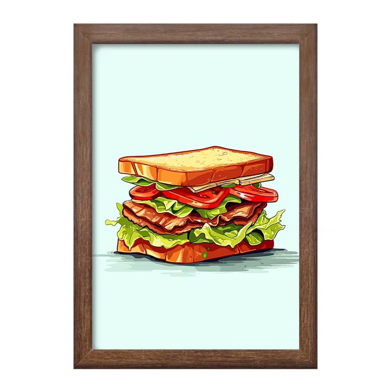 تابلو خندالو طرح فست فود (Fast Food) کد 36571