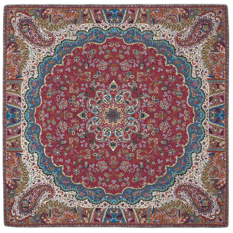 رومیزی ترمه رضایی طرح میترا مدل مربع 