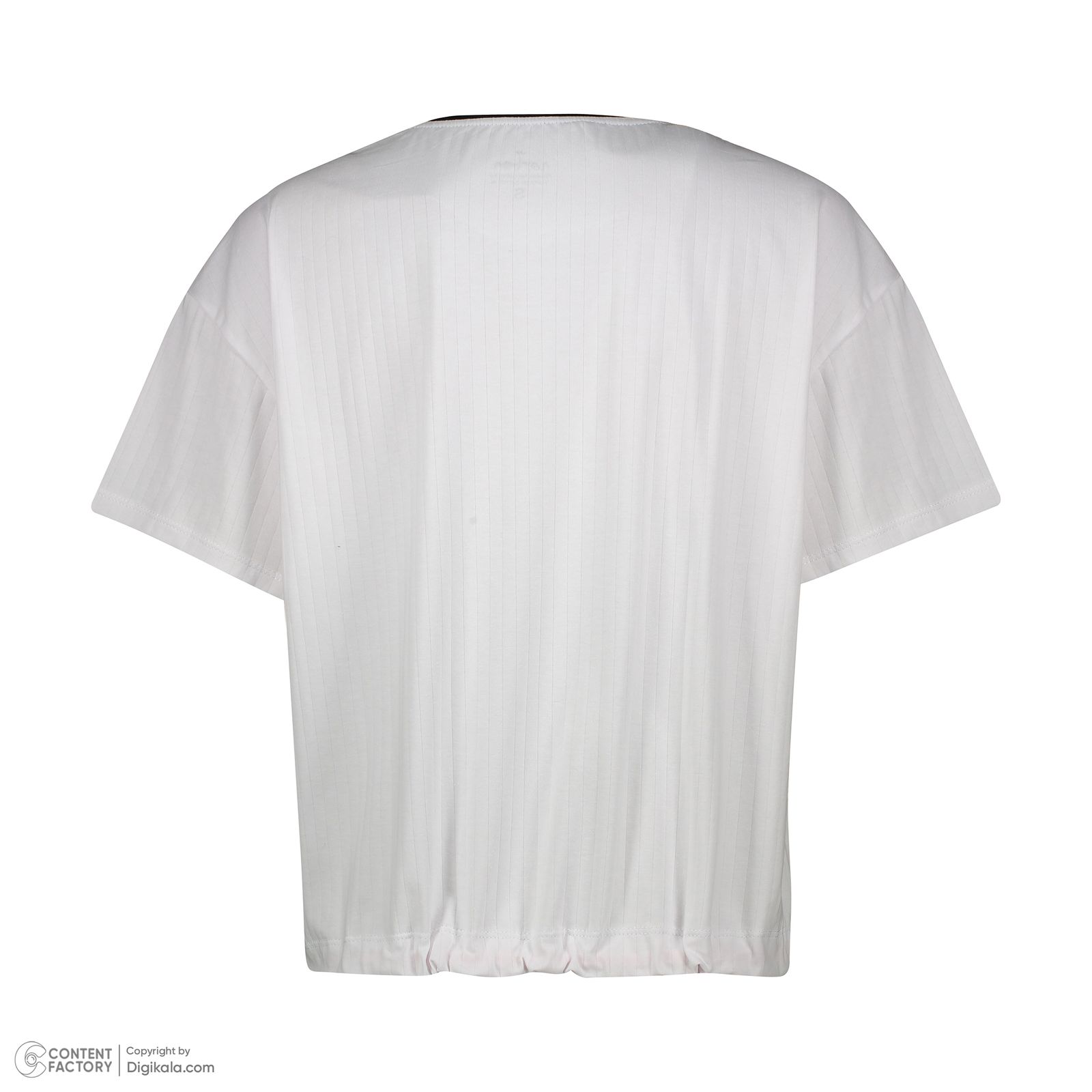 ست تی شرت آستین کوتاه و شلوار زنانه ناربن مدل 1521907 رنگ سفید -  - 10