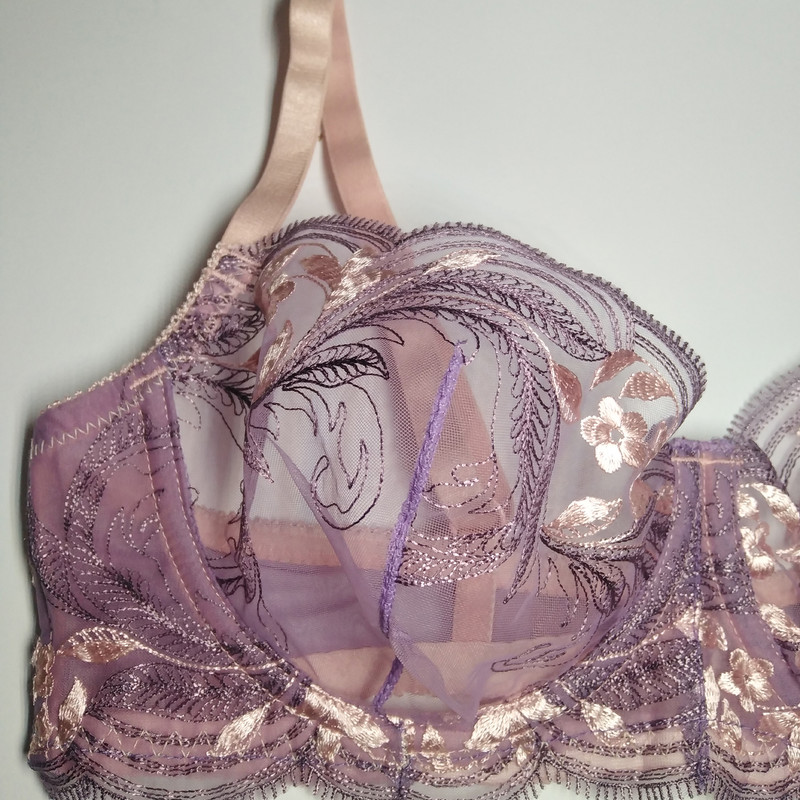 ست شورت و سوتین زنانه مدل توری شیشه ای فنردار کد 1007