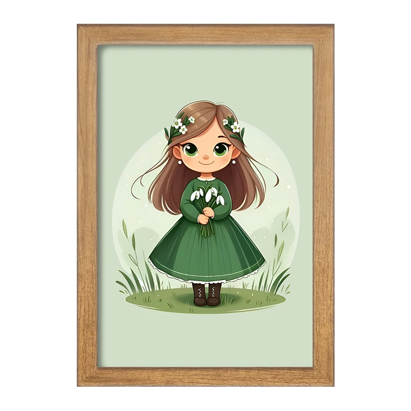 تابلو خندالو مدل دخترانه کیوت کد F7855