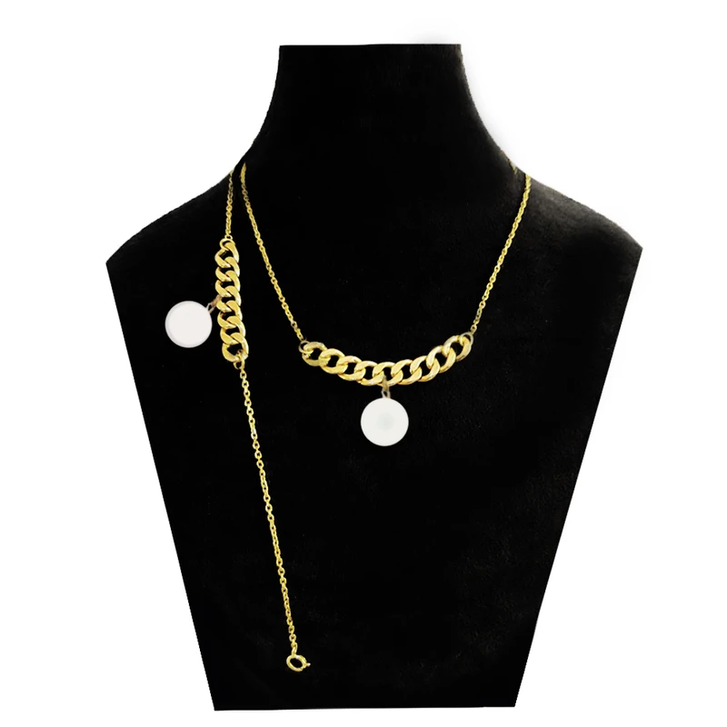 نیم ست زنانه مدل زنجیر صدفی و قفل تی کد cart_w_0013